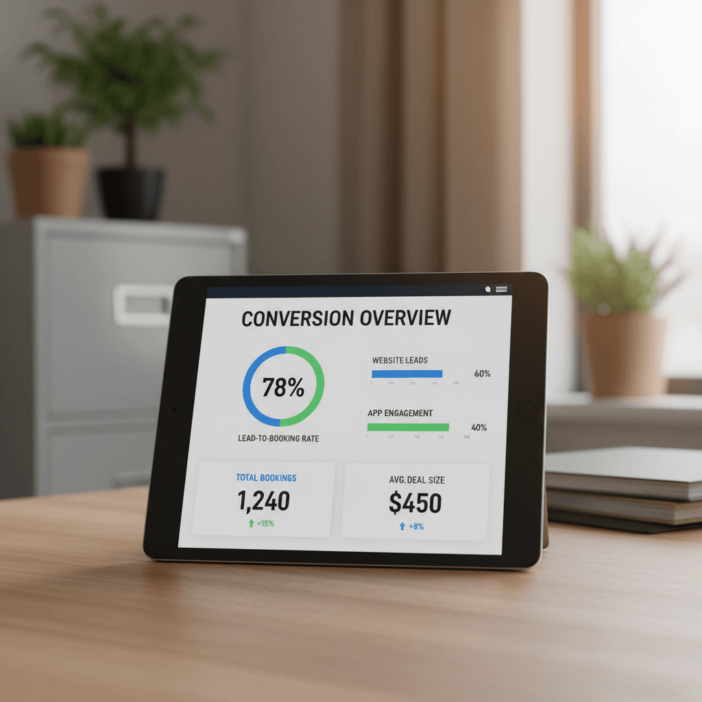 Lead conversion analytics dashboard